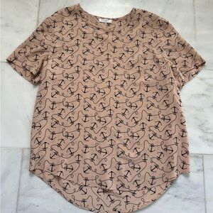 Equipment Anchor Print Blouse